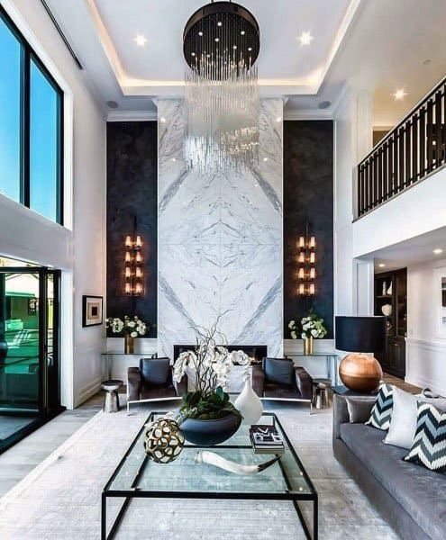 black and white luxury living room ideas