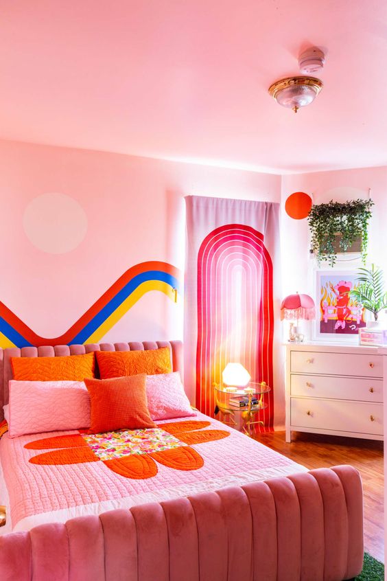pink Colorful Bedroom Ideas
