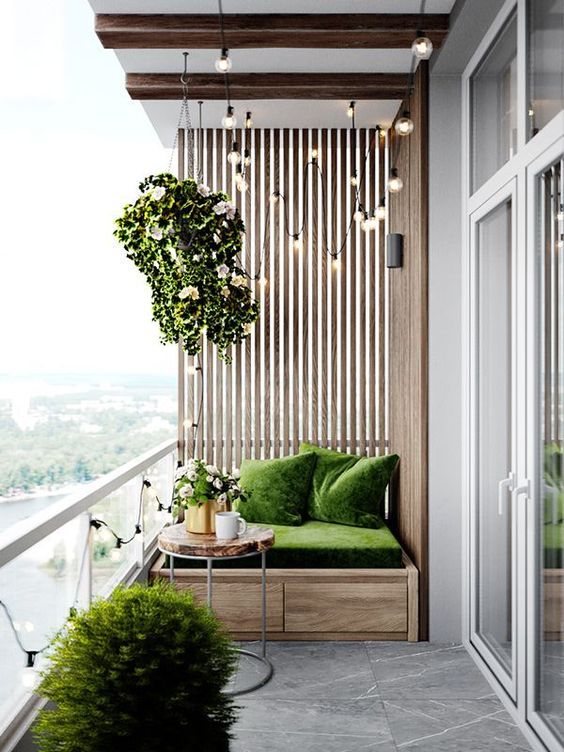 natural small balcony ideas