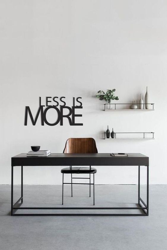 minimalist Black and White Workspace Ideas