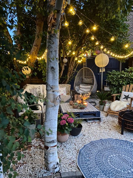 bohemian Comfortable Garden Ideas