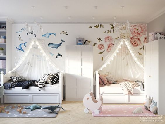 shared Kids' Room Decors & Ideas