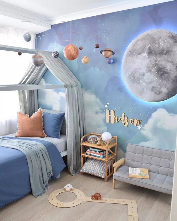 space themed Kids' Room Decors & Ideas