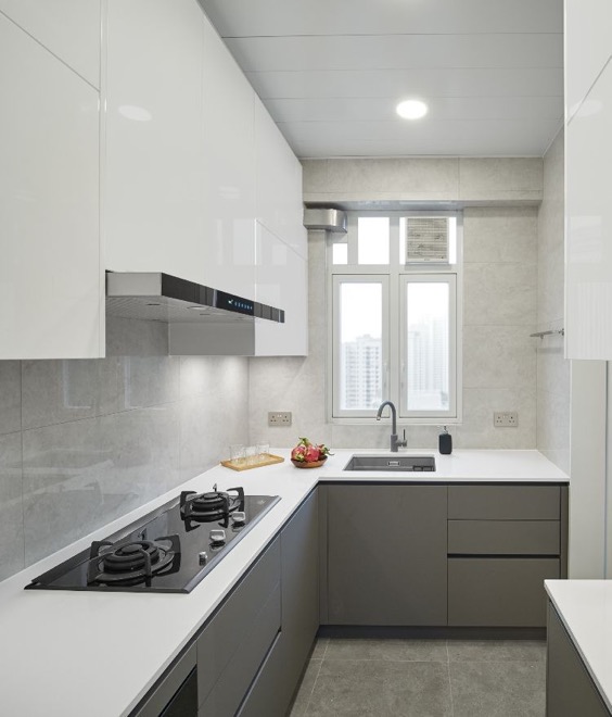 modern L-Shaped Kitchen