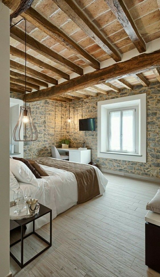modern rustic bedroom design and decors