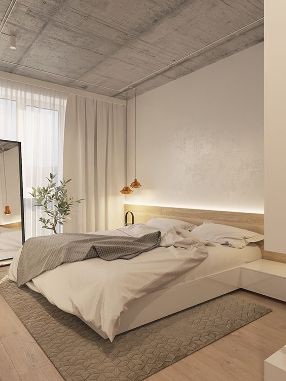 industrial warm bedroom decor ideas